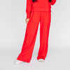 The Ava Airy Pants Go Dawgs Woven Label | Bright Red