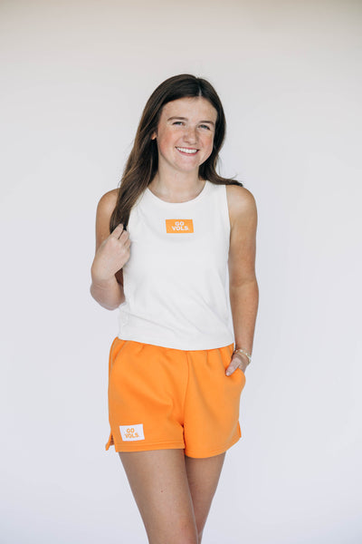 The TN Orange Becca Shorts | Go Vols Woven Label