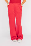 The Ava Airy Pants Roll Tide Woven Label | Crimson