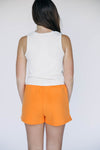 The Alli Ribbed Tank Go Vols Woven Label | Bone