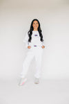 The Becca Joggers Hotty Toddy Woven Label | Ash