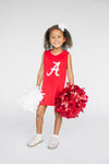 The University of Alabama | Crimson Power Stripe V-Neck Cheer Dress