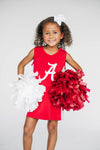 The University of Alabama | Crimson Power Stripe V-Neck Cheer Dress