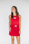 The Hayden High Waisted Skort Roll Tide Woven Label | Crimson
