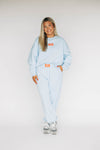 The Becca Joggers War Eagle Woven Label | Light Blue