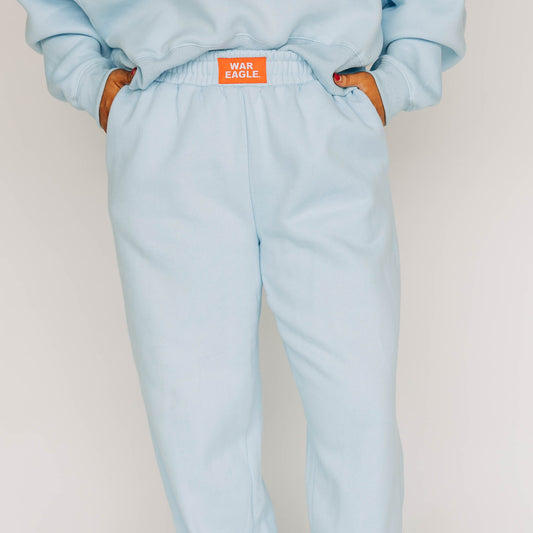 The Becca Joggers War Eagle Woven Label | Youth Light Blue