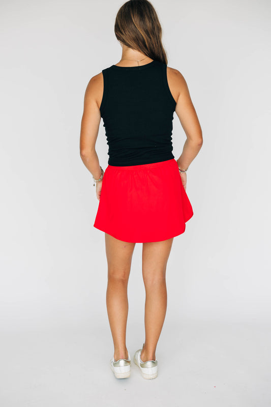 The Alli Ribbed Tank Wreck Em Tech Woven Label | Black