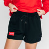 The Kristen Airy Lounge Shorts Wreck 'Em Tech Woven Label | Black