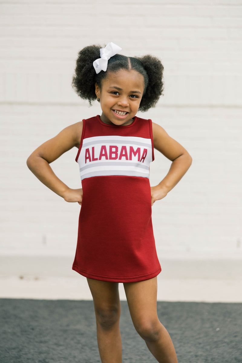 The University of Alabama | Deep Red Striped Cheer Dress