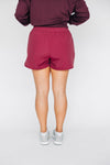 The Liz Nylon Shorts Gig 'Em Aggies Woven Label | Deep Maroon