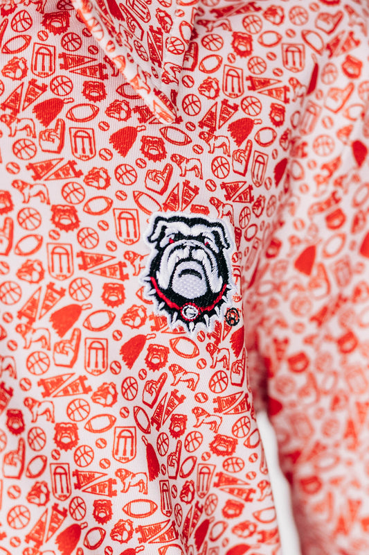 The James Polo Georgia | Toddler & Youth Bright Red