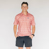 The James Polo Georgia Pattern | Bright Red