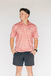 The James Polo Georgia Pattern | Bright Red