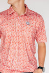 The James Polo Georgia Pattern | Bright Red
