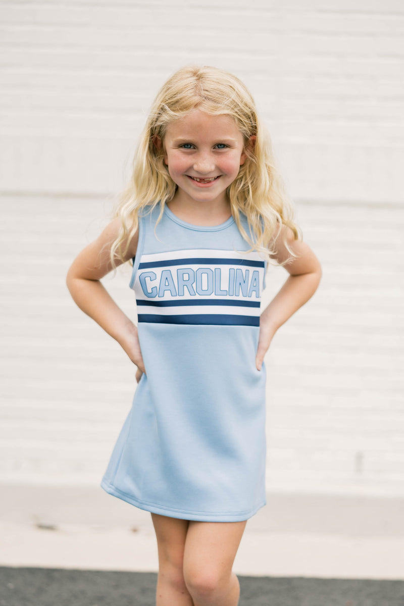 The UNC | Carolina Blue Striped Cheer Dress