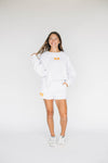 The Becca Boxy Crewneck Go Vols Woven Label | Ash