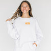The Becca Boxy Crewneck Go Vols Woven Label | Ash