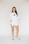 The Becca Shorts War Eagle Woven Label | Ash