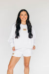 The Becca Shorts Geaux Tigers Woven Label | Ash