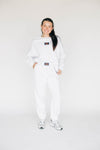 The Becca Joggers War Eagle Woven Label | Ash