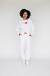 The Becca Joggers Go Dawgs Woven Label | Ash