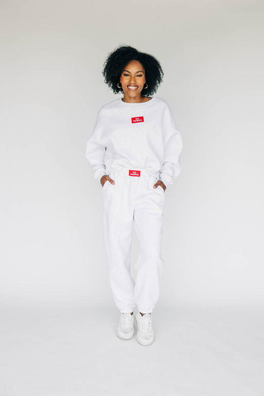 The Becca Joggers Go Dawgs Woven Label | Ash