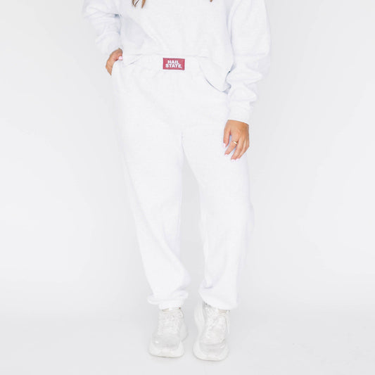 The Becca Joggers Hail State Woven Label | Ash