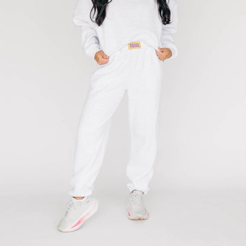 The Becca Joggers Geaux Tigers Woven Label | Ash
