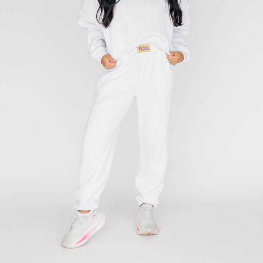 The Becca Joggers Geaux Tigers Woven Label | Ash