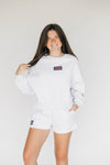 The Becca Shorts Gator Chomp Woven Label | Ash