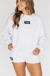 The Becca Shorts Anchor Down Woven Label | Ash