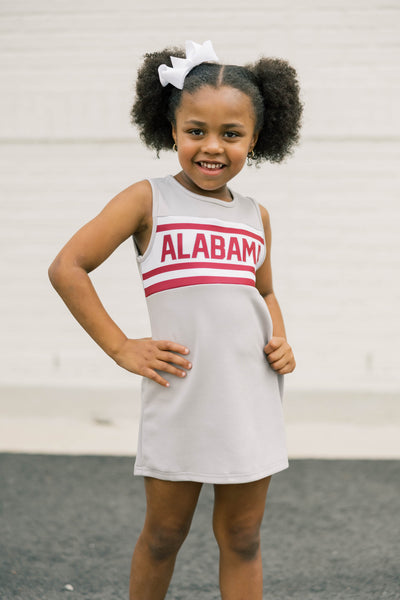 The University of Alabama | Light Grey Striped Cheer Dress