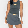 The Alli Tennis Skort Go Vols Woven Label | Graphite