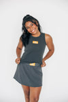 The Alli Tennis Skort Go Vols Woven Label | Graphite