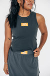 The Alli Tennis Skort Go Vols Woven Label | Graphite
