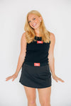 The Alli Tennis Skort Roll Tide Woven Label | Black