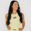The Alli Ribbed Tank Geaux Tigers Woven Label | Butter