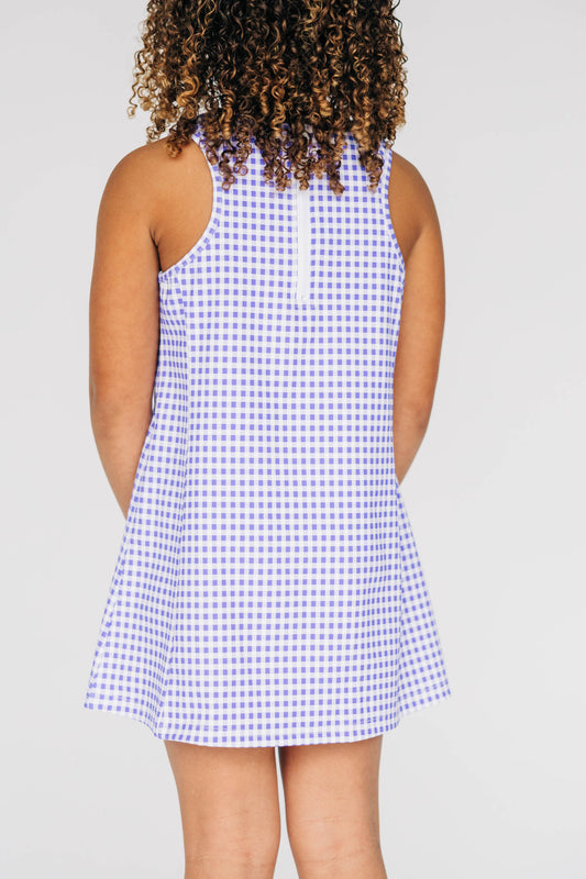 The Grace Gingham Dress Riff Ram Woven Label | Youth Purple Gingham