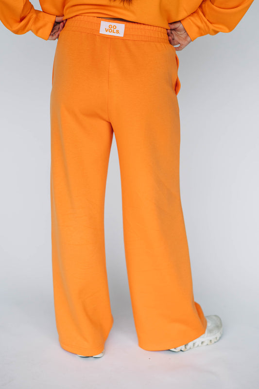 The Ava Airy Pants Go Vols Woven Label | Bright Orange