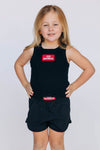 The Liz Nylon Shorts Go Dawgs Woven Label | Youth Black