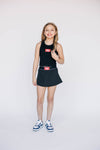 The Alli Tennis Skort Roll Tide Woven Label | Youth Black