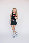 The Alli Tennis Skort Roll Tide Woven Label | Youth Black