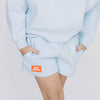 The Becca Shorts War Eagle Woven Label | Youth Light Blue
