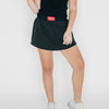 The Alli Tennis Skort Wreck 'Em Tech Woven Label | Black