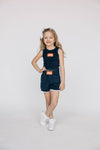 The Kristen Airy Striped Shorts War Eagle Woven Label | Youth Navy