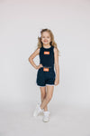 The Kristen Airy Striped Shorts War Eagle Woven Label | Youth Navy