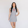 The Grace Gingham Dress Go Dawgs Woven Label | Black Gingham