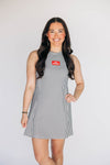 The Grace Gingham Dress Go Dawgs Woven Label | Black Gingham