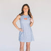 The Grace Gingham Dress War Eagle Woven Label | Navy