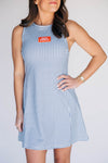 The Grace Gingham Dress War Eagle Woven Label | Navy